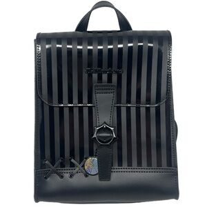 Dr. Martens x Wednesday Black Leather Mini Backpack - Limited Edition